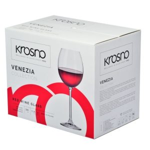 Kieliszki do wina czerwonego 6 szt. 350 ml Venezia Krosno