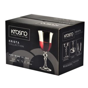 Kieliszki do wina czerwonego 6 szt. 220 ml Krista Krosno
