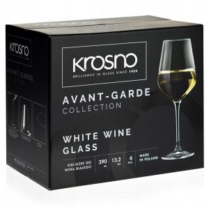Kieliszki do wina białego 6 szt. 390 ml Avant-Garde Krosno