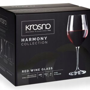 Kieliszki do wina czerwonego 6 szt. 450 ml Harmony Krosno