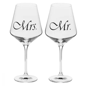 Kieliszki do wina “Mr & Mrs” Avant-Garde